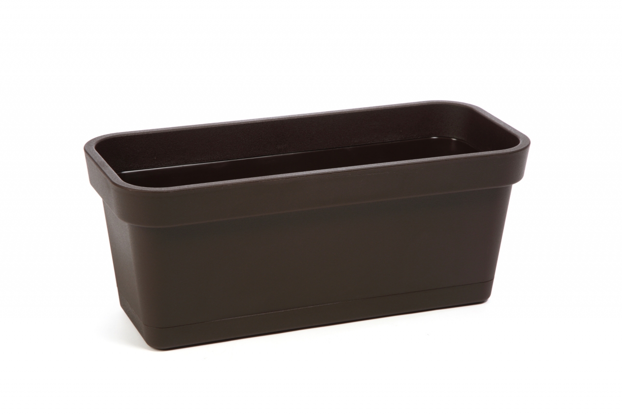 Plastový truhlík Lobelia 400 mm, mocca