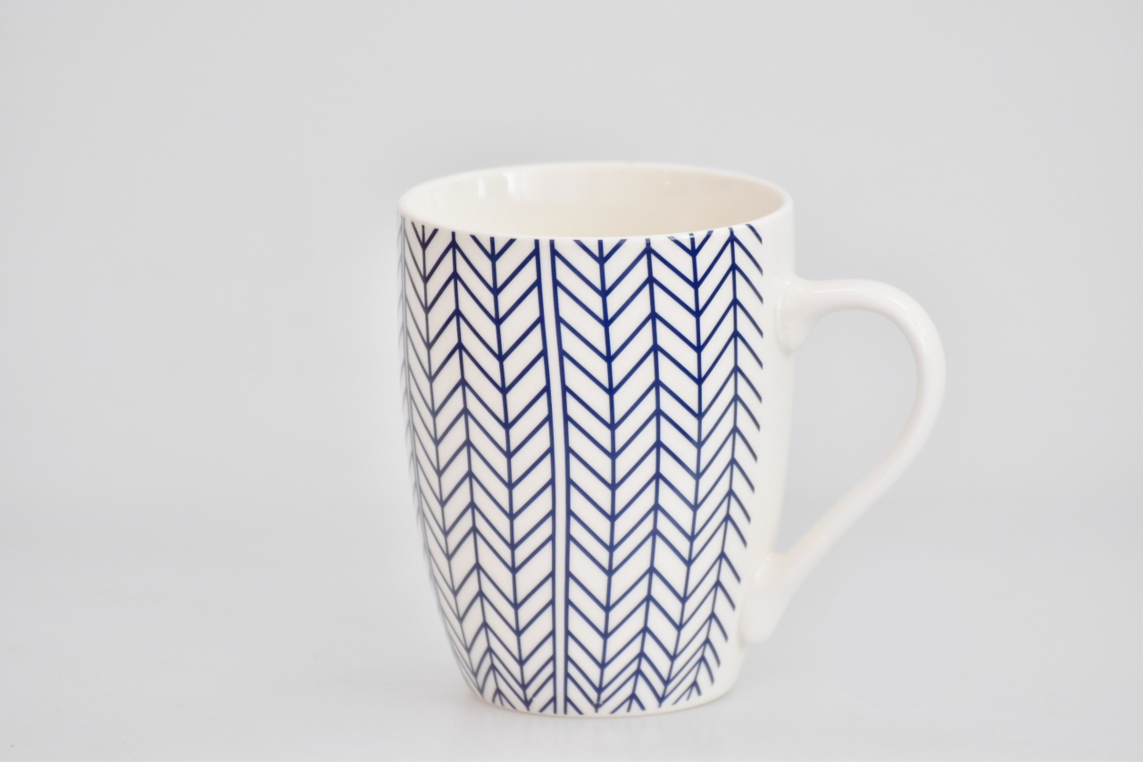 Porcelánový hrnek - modrý dekor VI