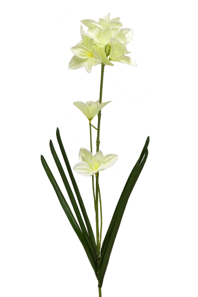 Umělá lilie 73 cm, bílá