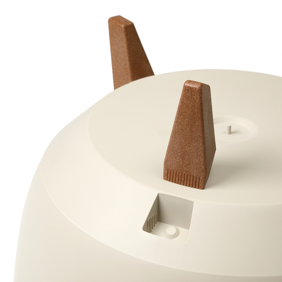 Plastová mísa Roma ECO 470 mm, přírodní dřevo