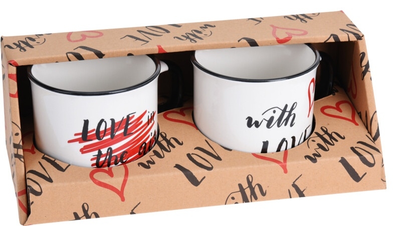 Sada 2 hrníčků LOVE 300 ml