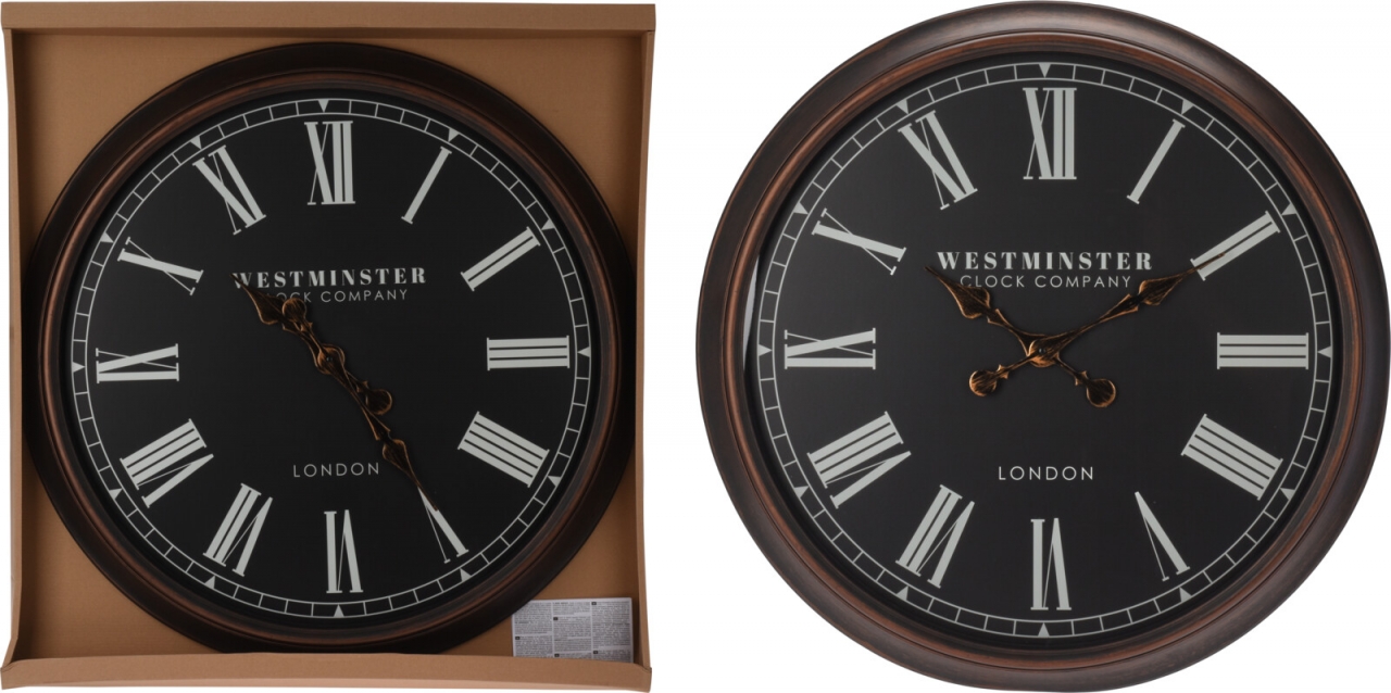 Nástěnné hodiny s římskými číslicemi 76 cm