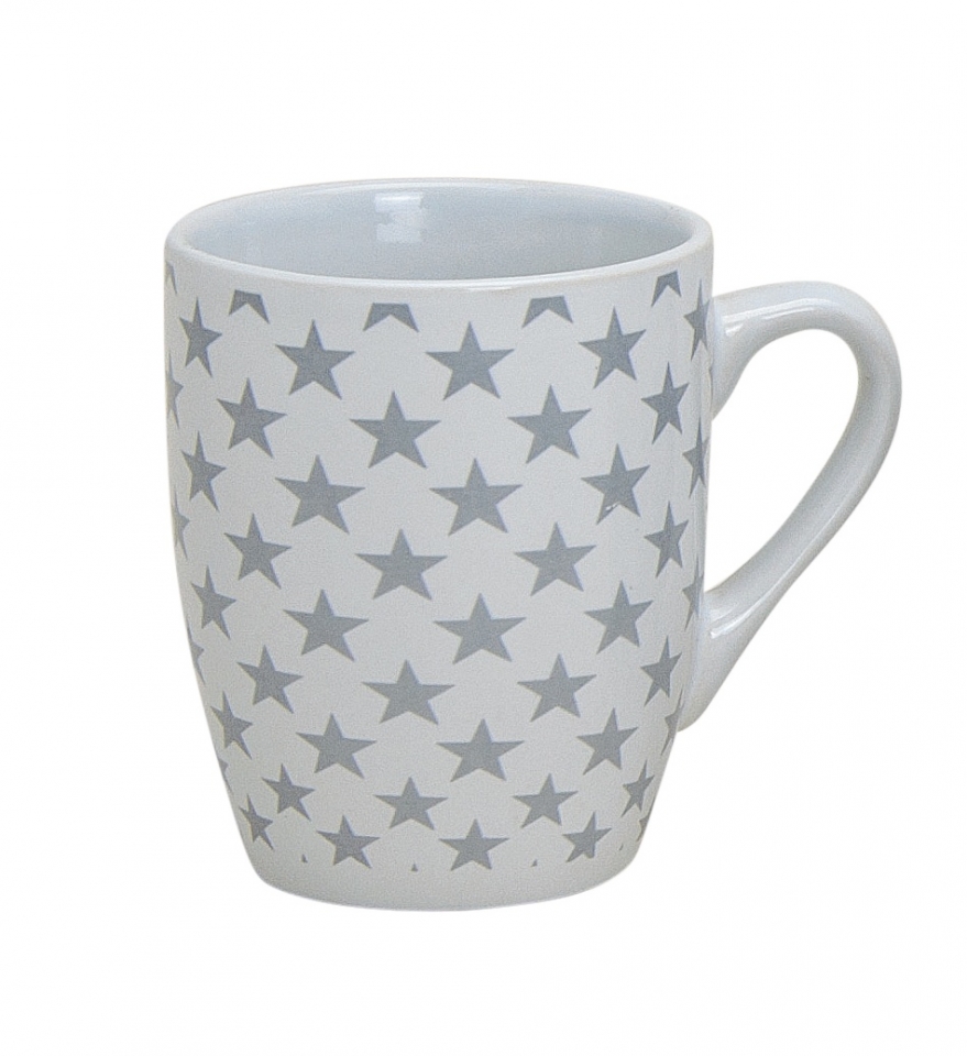 Hrnek šedé hvězdičky 250 ml