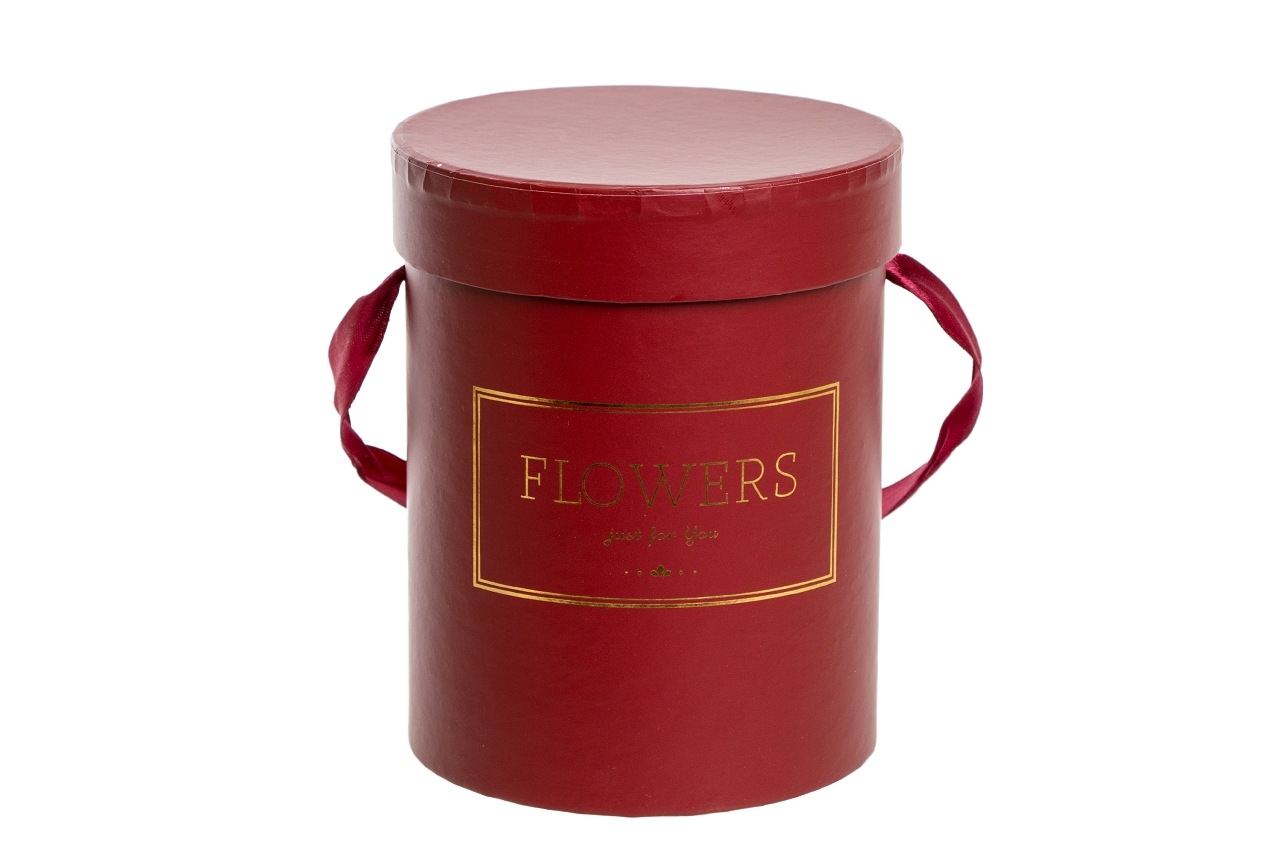 Flower box červený - bordó 12x15 cm