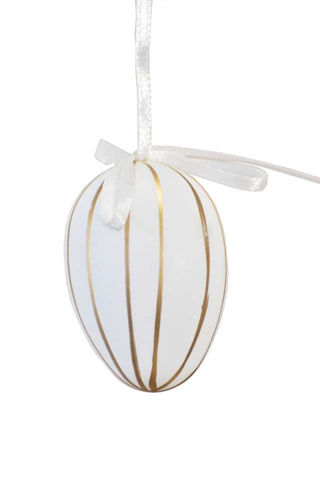 Plastová vajíčka na zavěšení, s/12, 6 cm