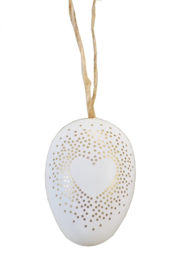 Plastová vajíčka na zavěšení, s/12, 6 cm