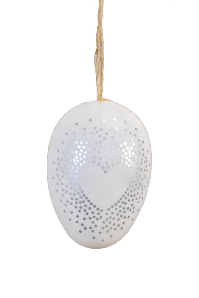 Plastová vajíčka na zavěšení, s/12, 6 cm