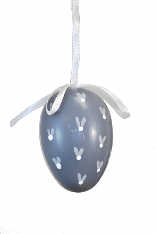 Plastová vajíčka na zavěšení, s/12, 6 cm