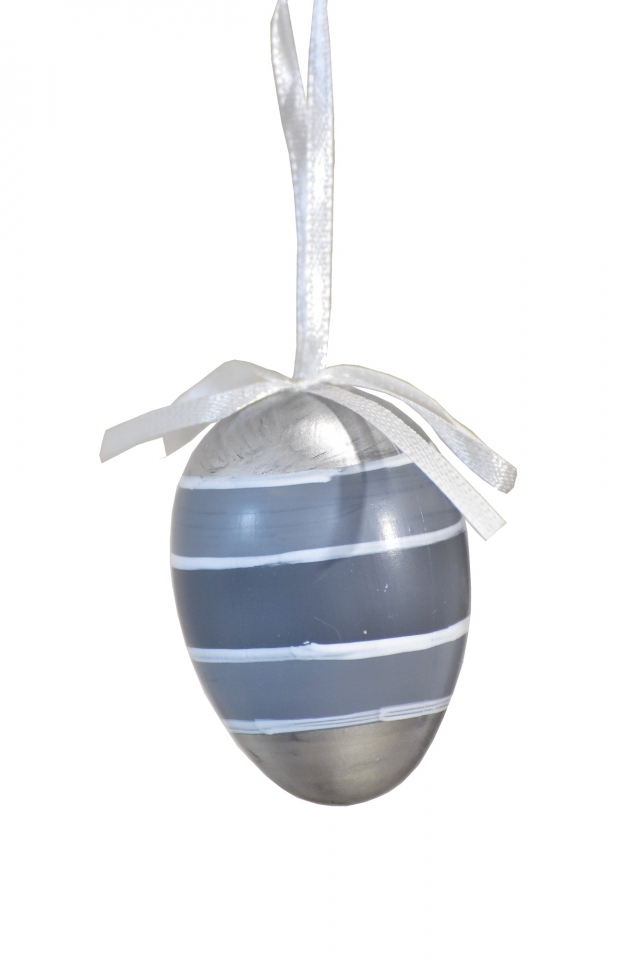 Plastová vajíčka na zavěšení, s/12, 6 cm