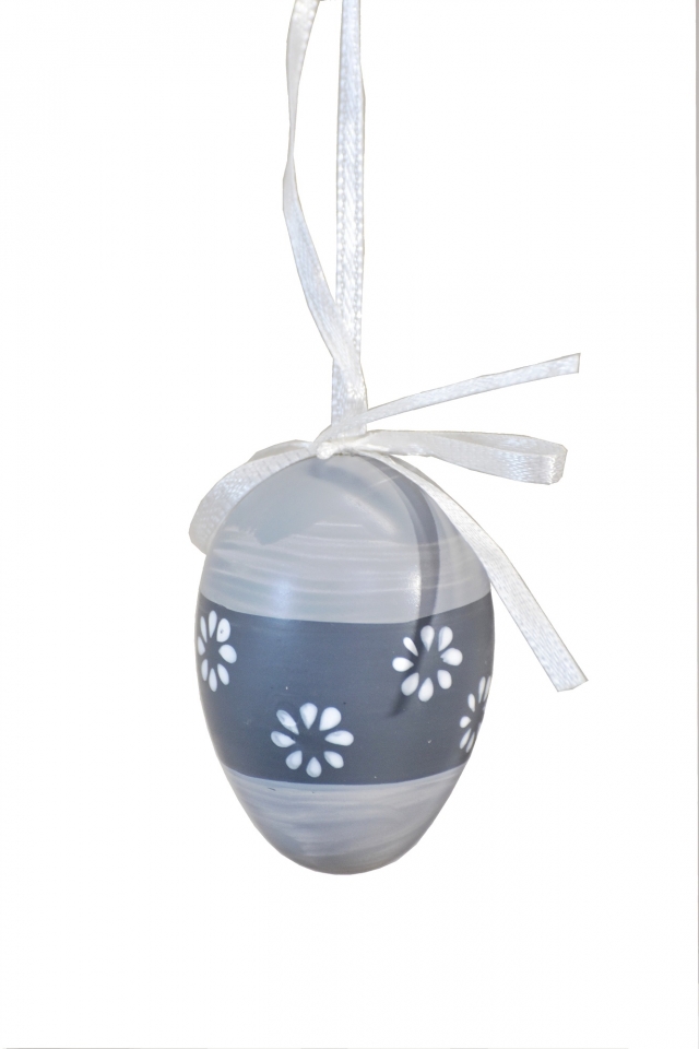 Plastová vajíčka na zavěšení, s/12, 6 cm