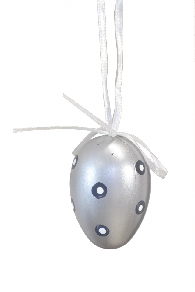 Plastová vajíčka na zavěšení, s/12, 6 cm