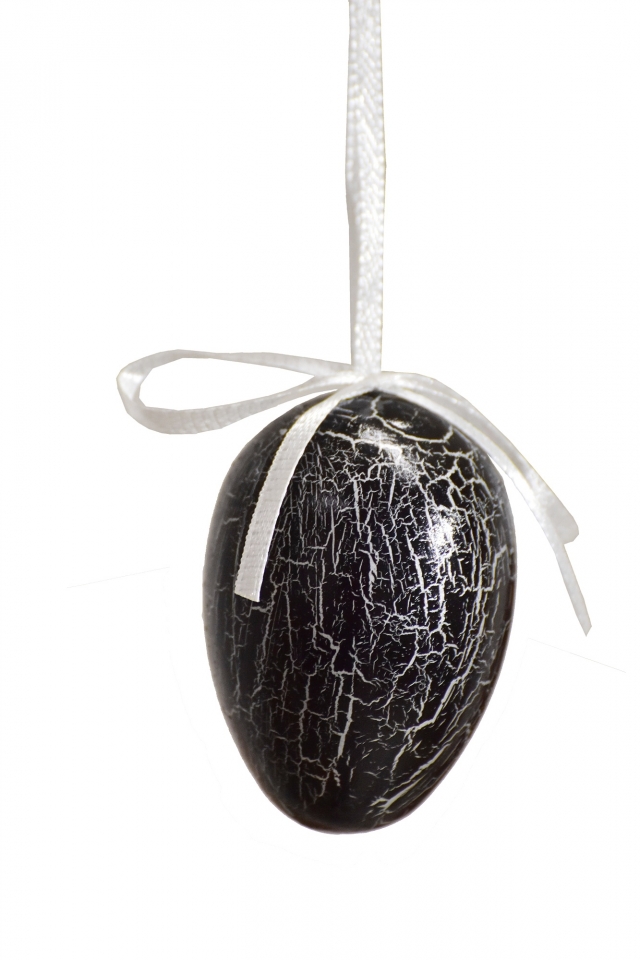 Plastová vajíčka na zavěšení, s/12, 6 cm