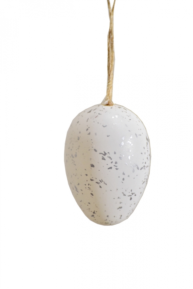 Plastová vajíčka na zavěšení, s/12, 6 cm