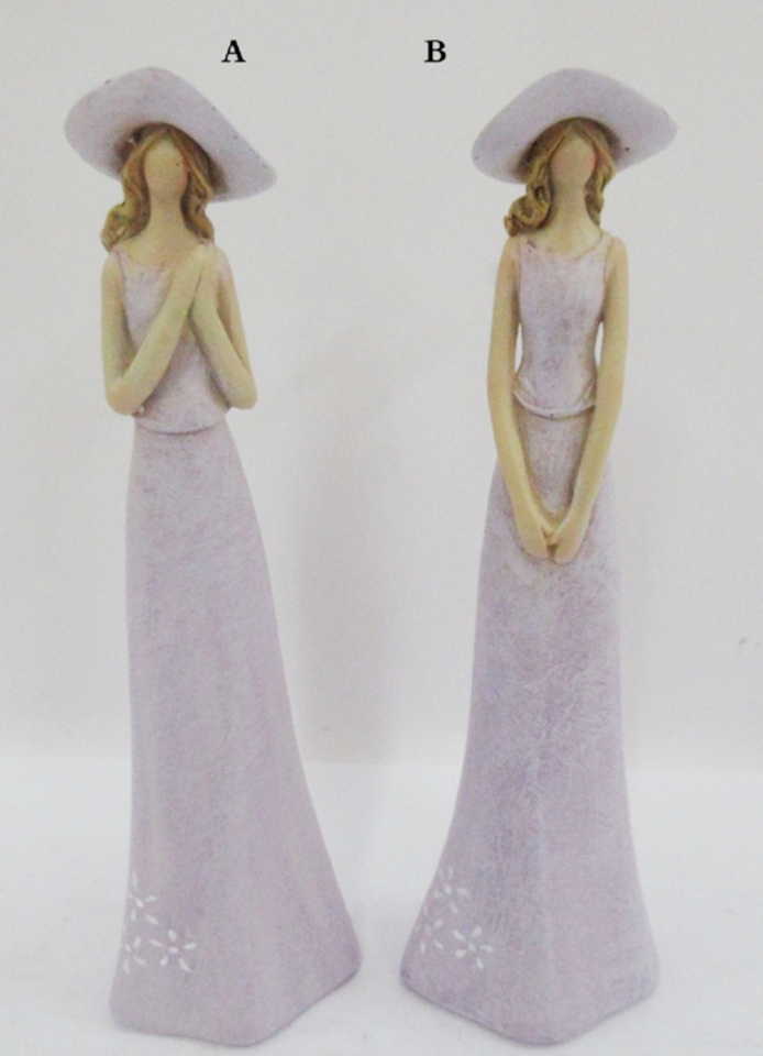 Dáma v klobouku Lilla 15 cm, mix druhů