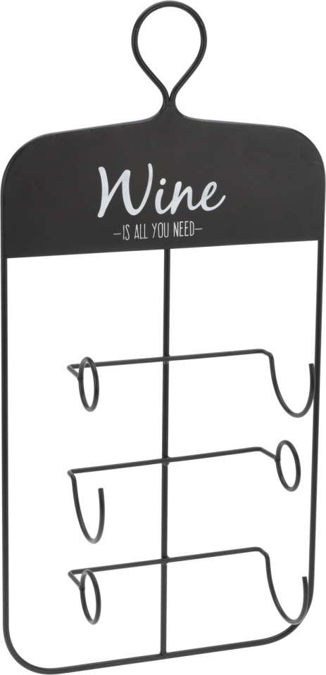Nástěnný stojan na víno 60x31x12