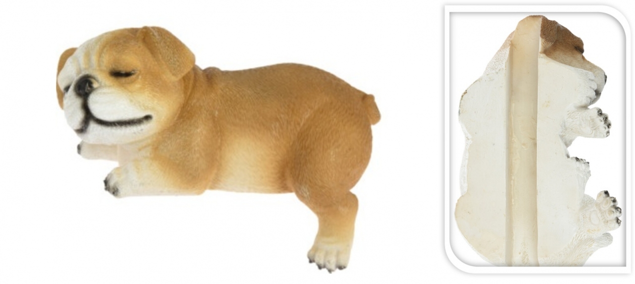 Pes buldoček dekorace 10x20x11,2 cm