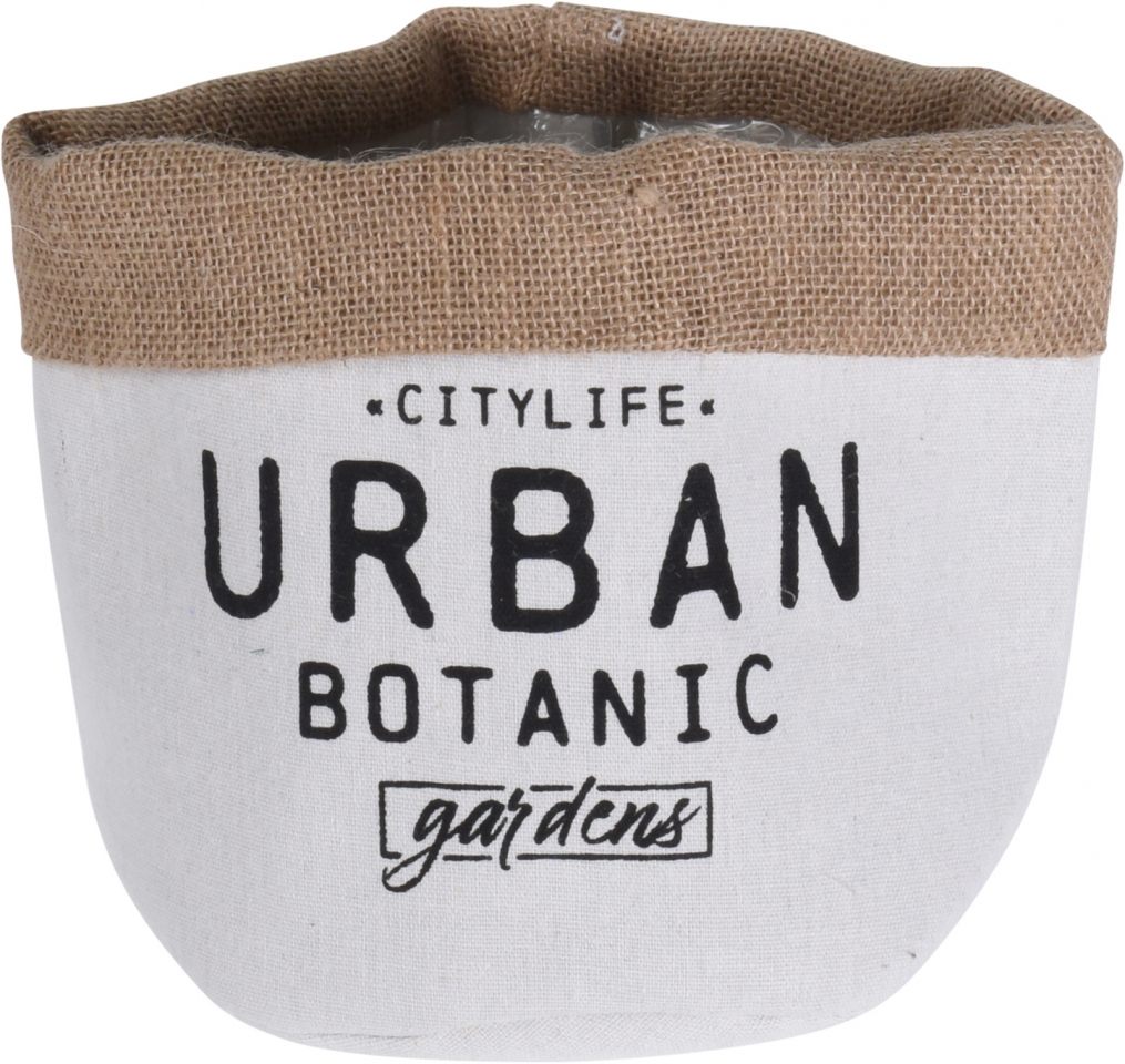Textilní květináč Urban botanic 17x17 cm