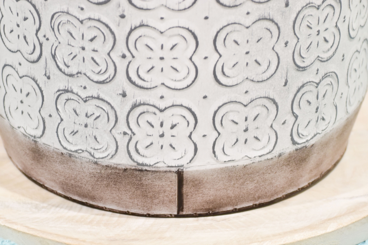 Plechový květináč Ornament sada 3 ks