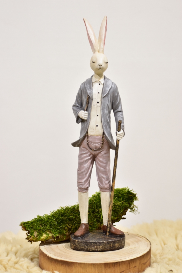 Králík s holí 40x9x9 cm