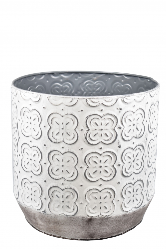 Plechový květináč Ornament sada 3 ks