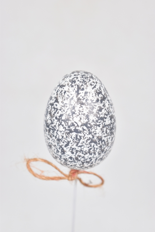 Vajíčko zápich kropenaté 6 cm, sada 6 ks