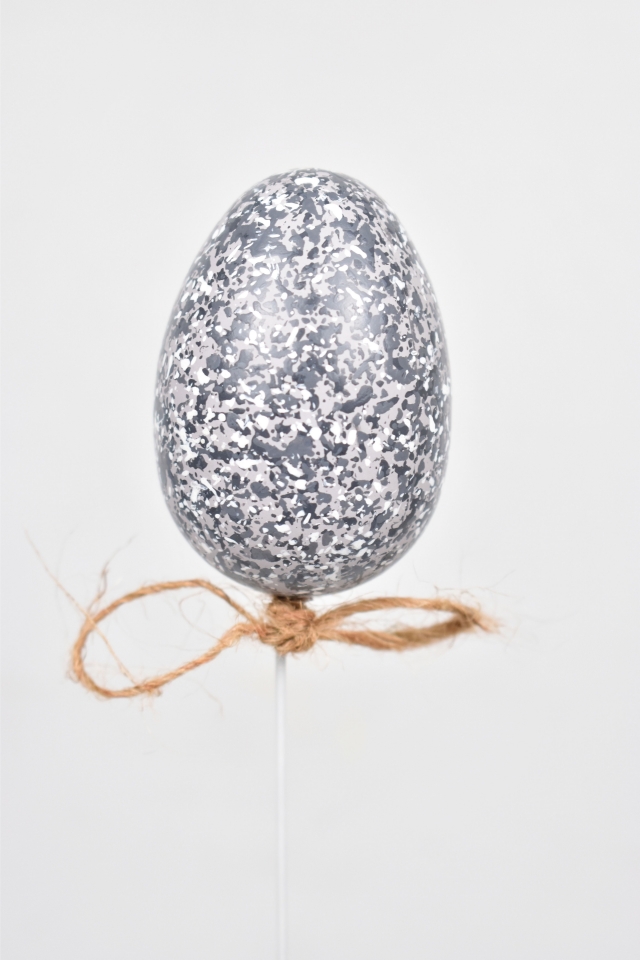 Vajíčko zápich kropenaté 4 cm, sada 12 ks