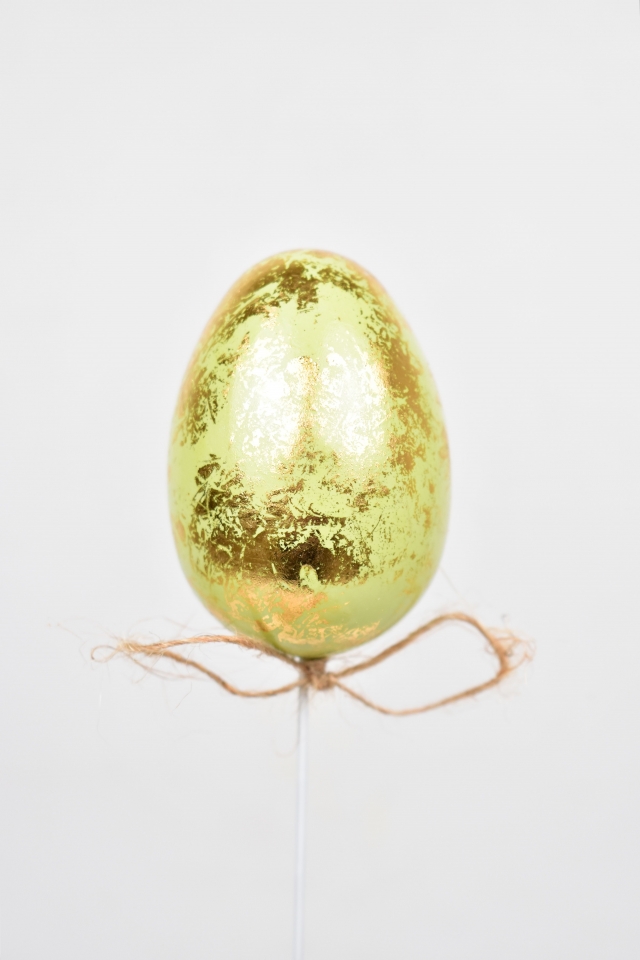 Vajíčko zápich zelené 4 cm, sada 12 ks
