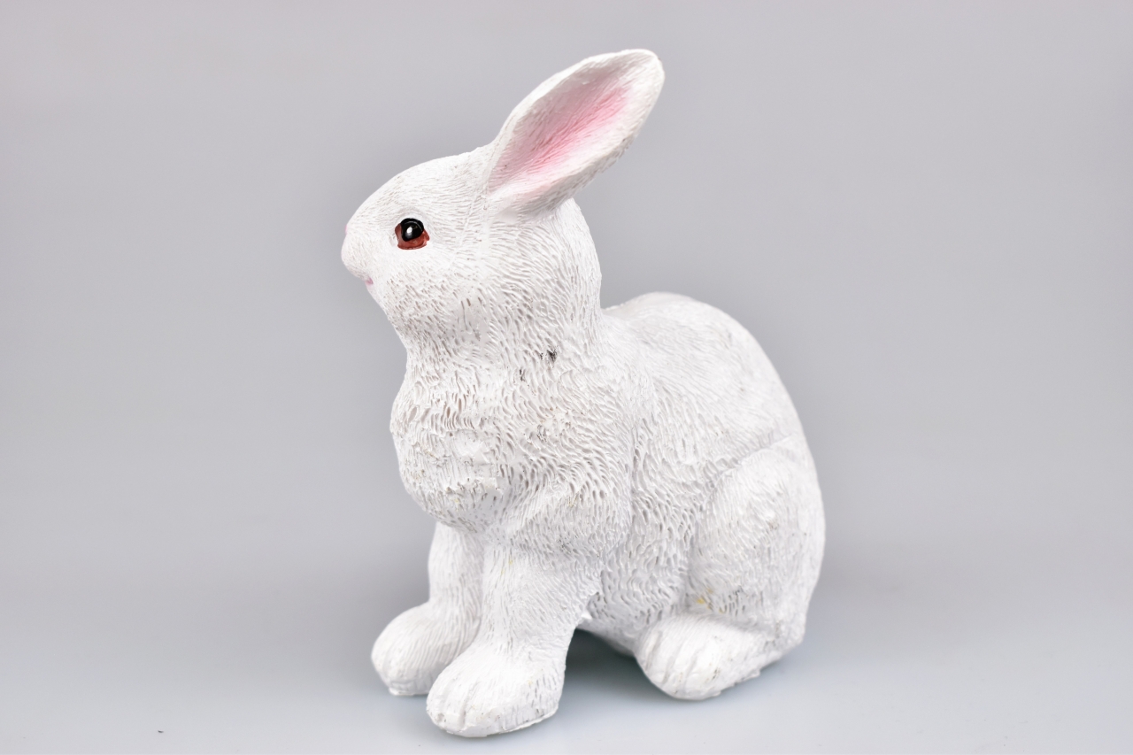 Velikonoční zajíc bílý 12,6 cm