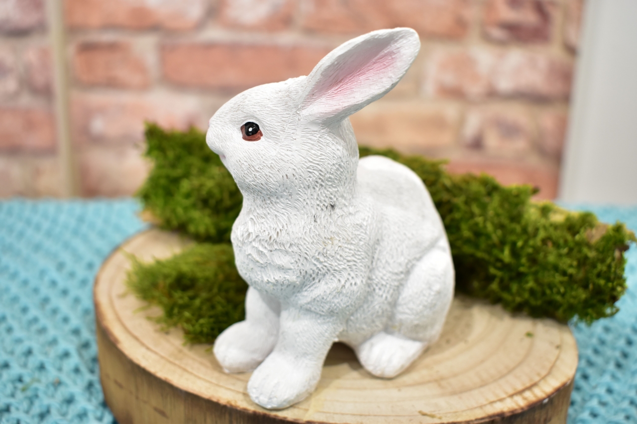 Velikonoční zajíc bílý 12,6 cm