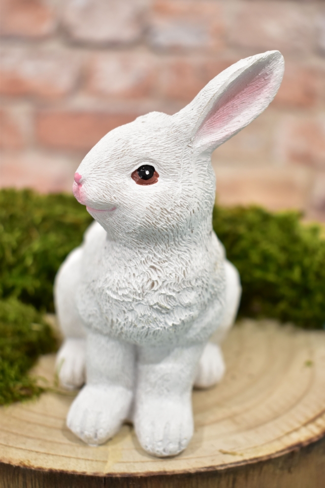 Velikonoční zajíc bílý 12,6 cm