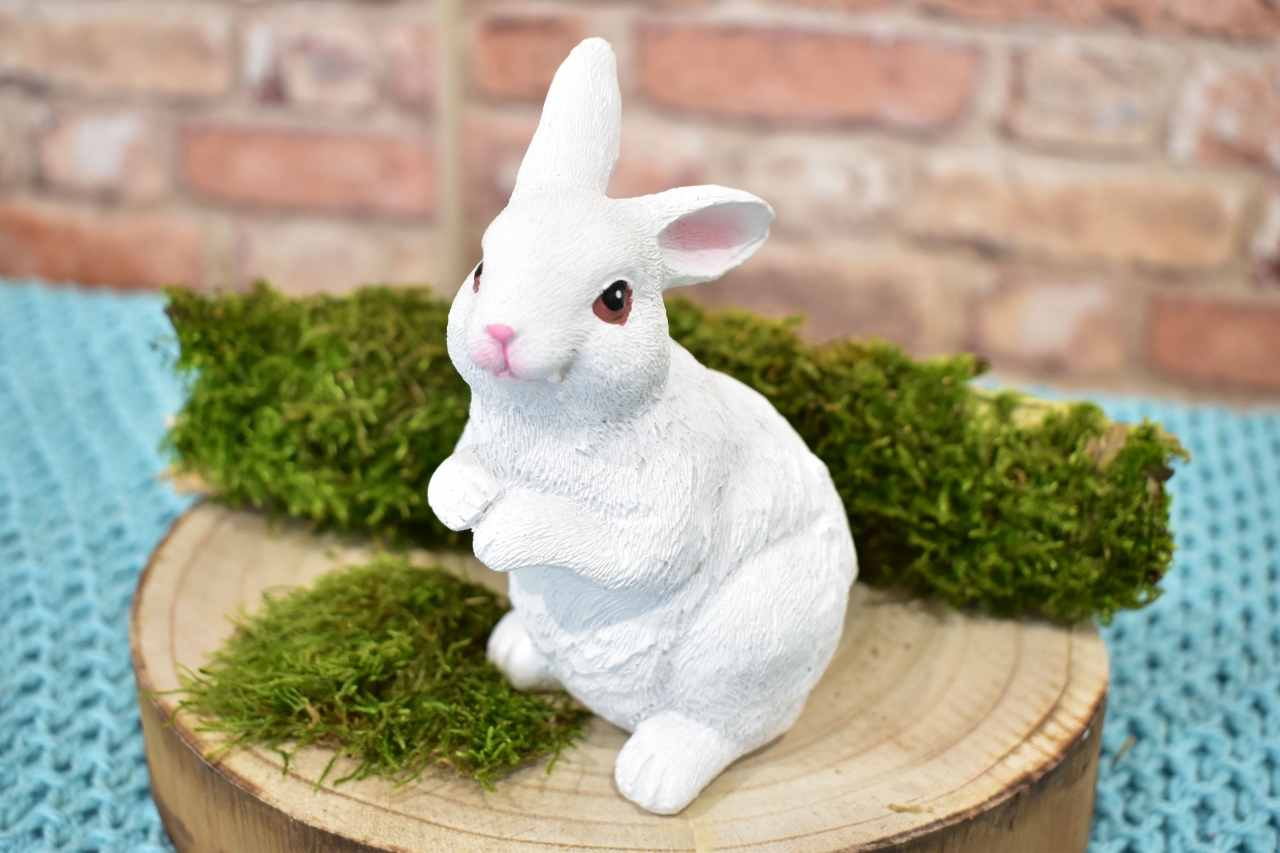 Velikonoční zajíc bílý 12,4 cm