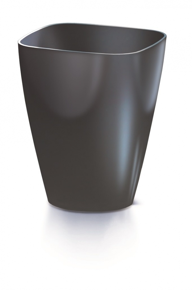 Květináč na orchideje hranatý 13,2x13,2 cm Coubi Orchid antracit