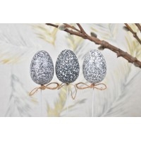 Vajíčko zápich kropenaté 6 cm, sada 6 ks