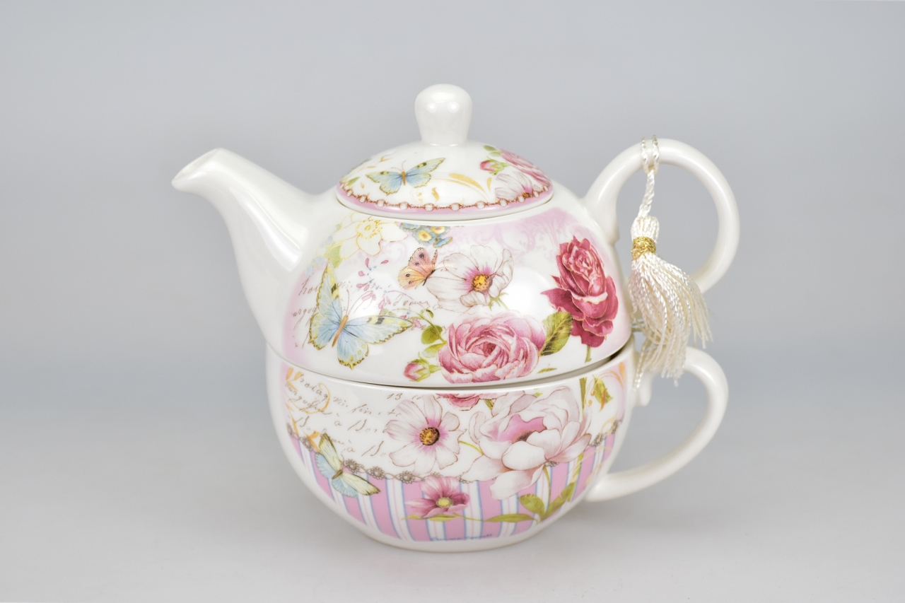 Tea for One Rosa 14x17 cm