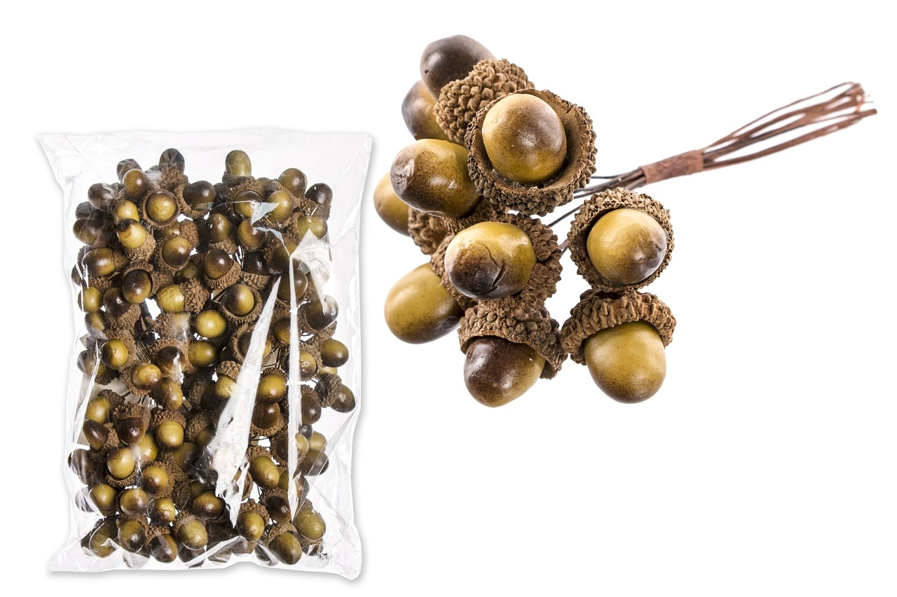 Zelený žalud zápich svazek 10 ks