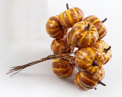 Hnědá dýně zápich, svazek 12 ks