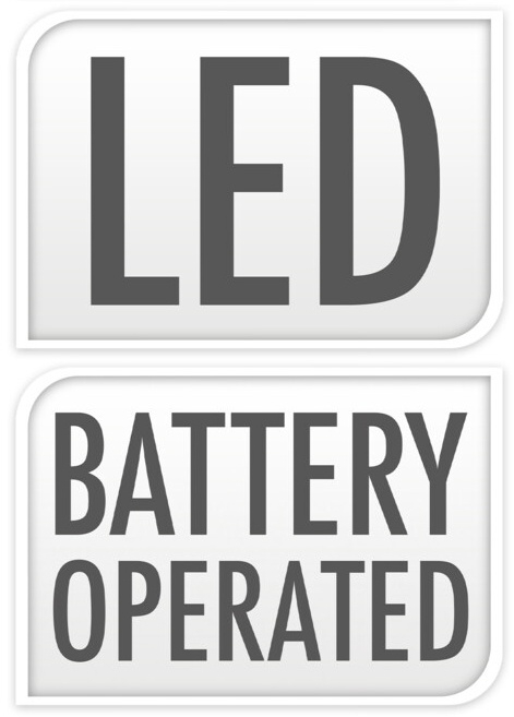 LED věnec z umělého ratanu 40 cm, šedý