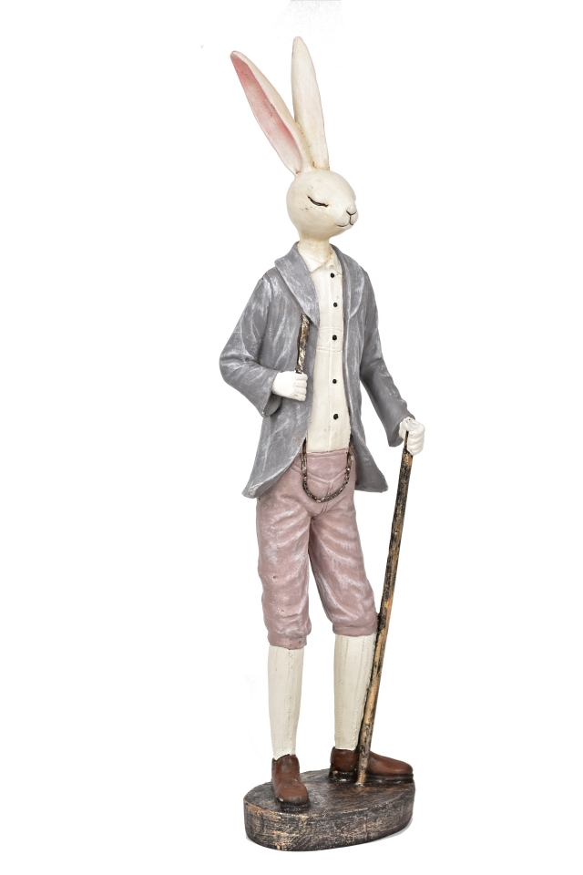 Králík s holí 40x9x9 cm