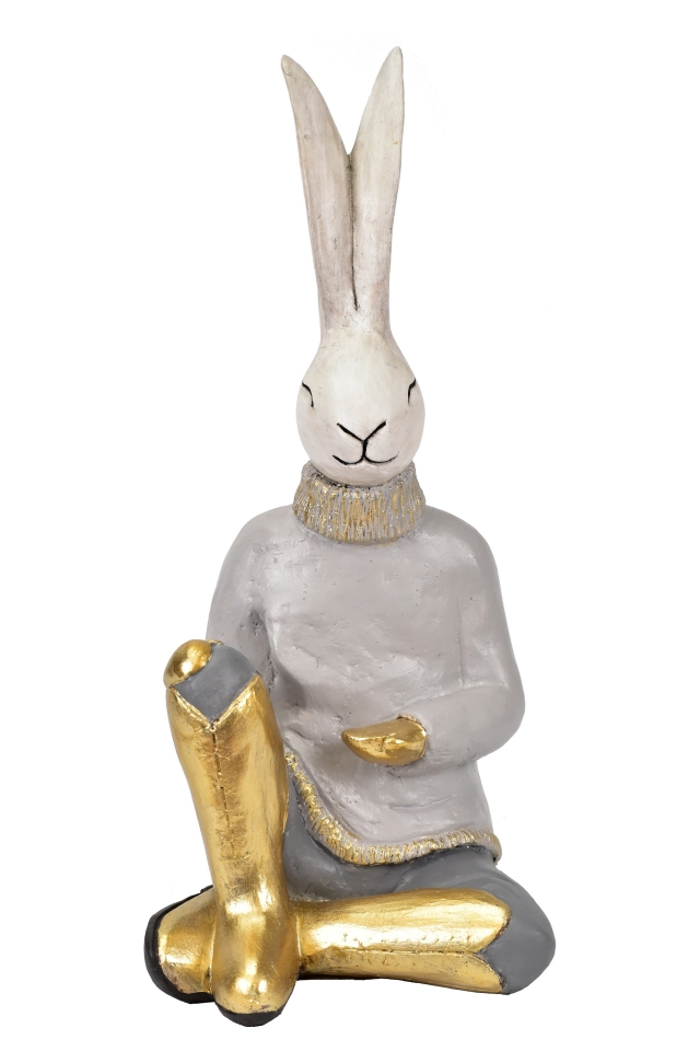 Velikonoční zajíc s vajíčkem 39x18x18 cm