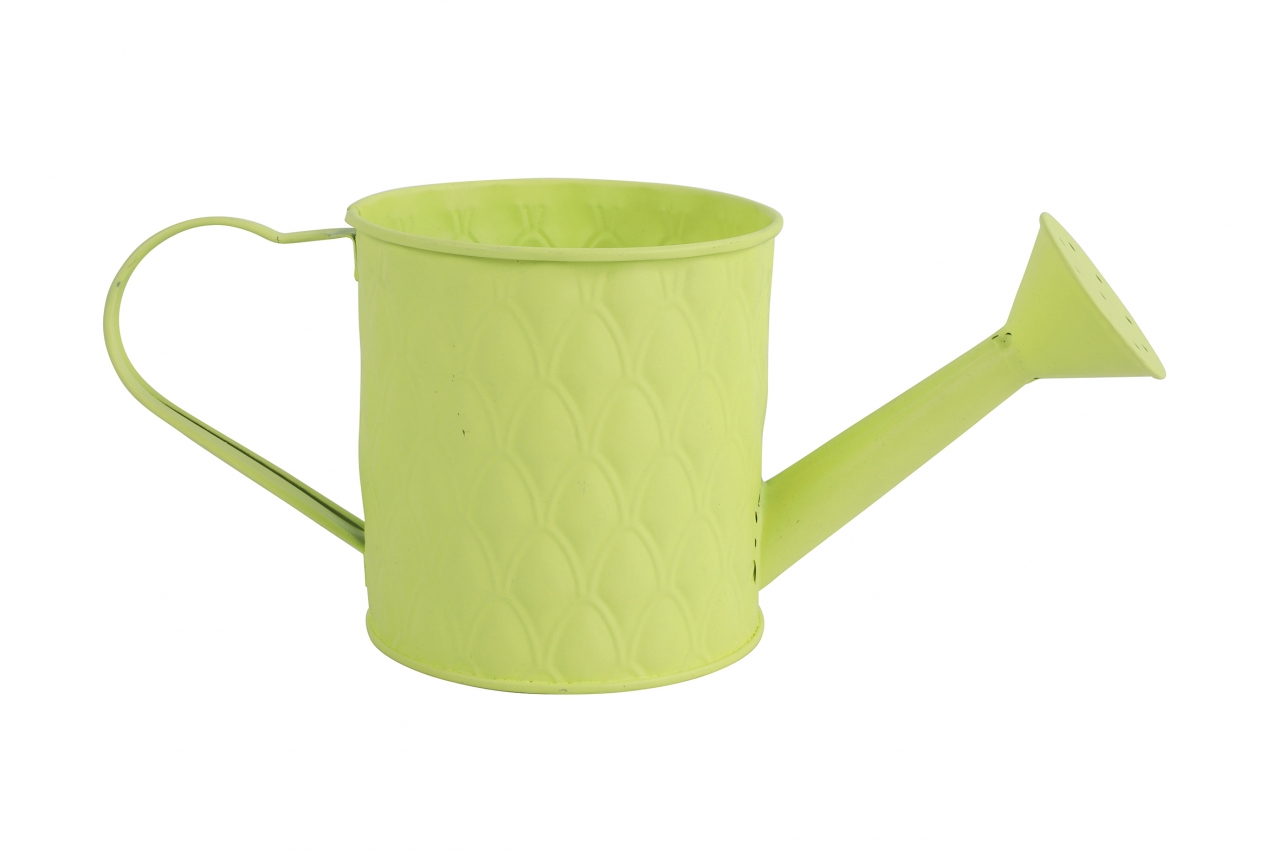 Plechový květináč Sannah žlutý S 26x10,5x10,5 cm