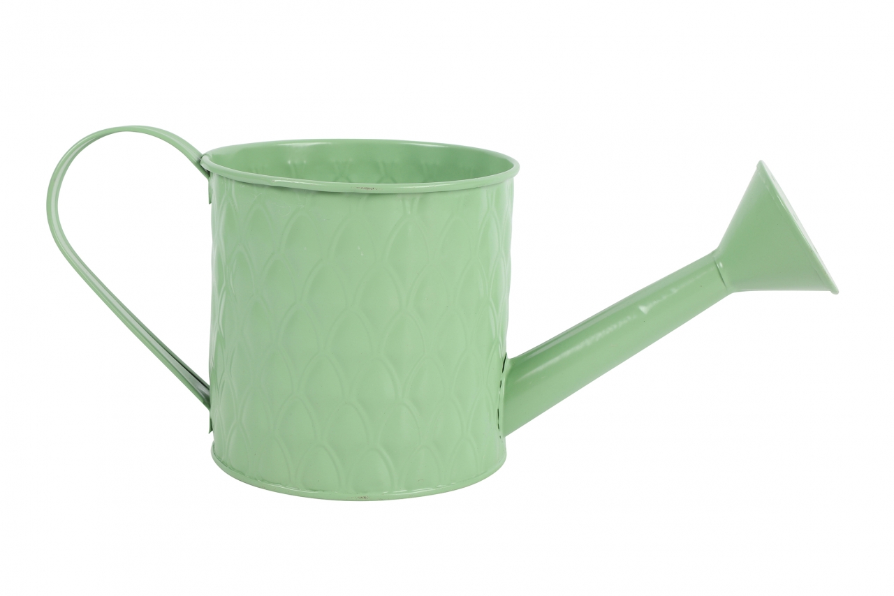 Plechový květináč Sannah M zelený 30x12x12 cm