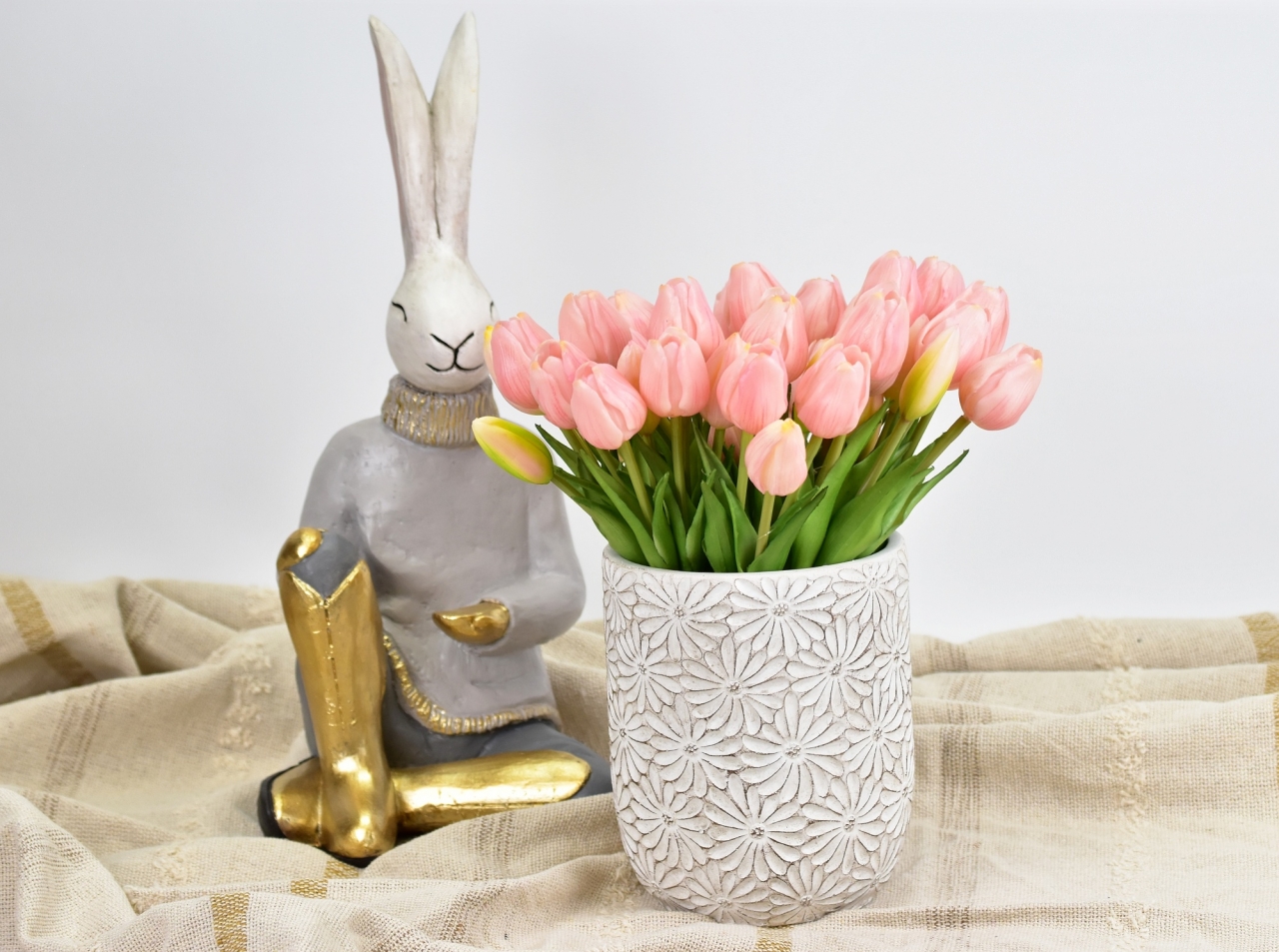 Velikonoční zajíc s vajíčkem 39x18x18 cm