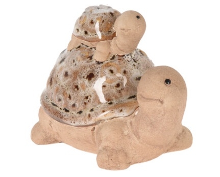 Keramická želva béžová 10x6,6x11 cm