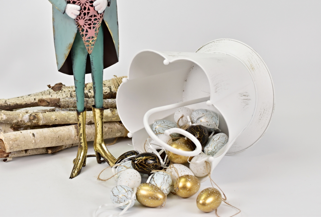 Kovový zajíc 75x19x9 cm