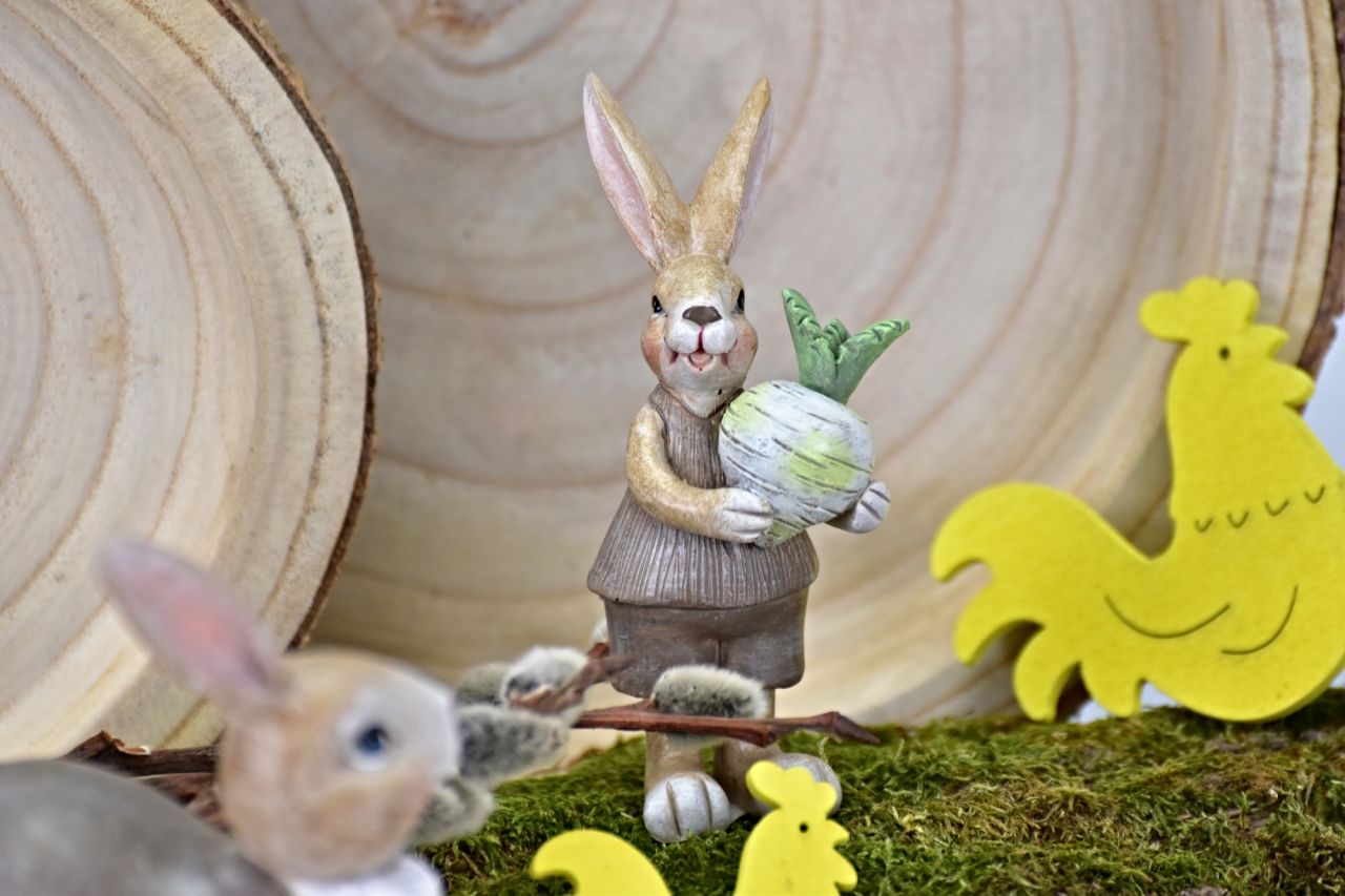 Dřevěná slepička žlutá, sada 20 ks