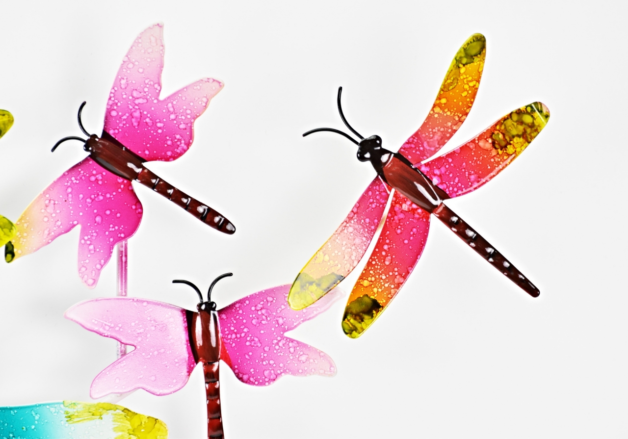 Nástěnná dekorace Vážky, varianta A 34x73x3