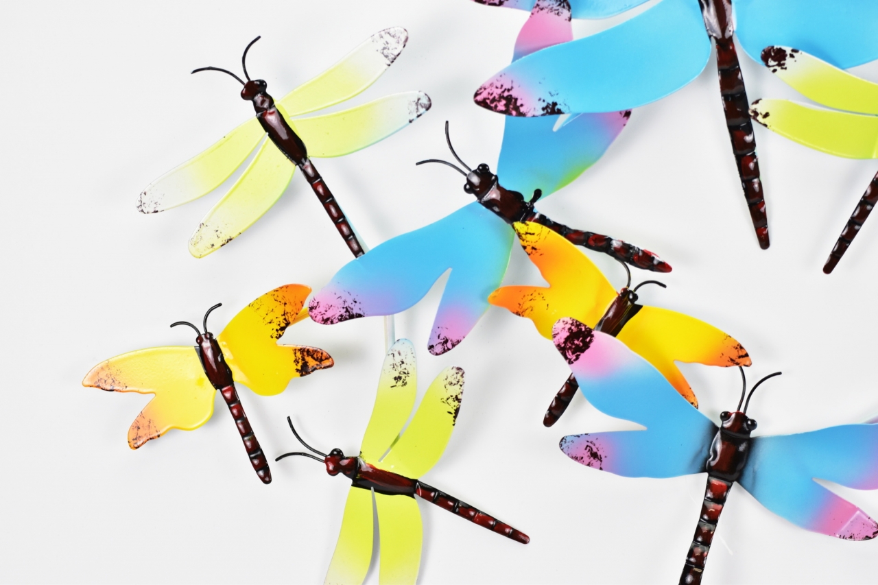 Nástěnná dekorace Vážky, varianta B 34x73x3