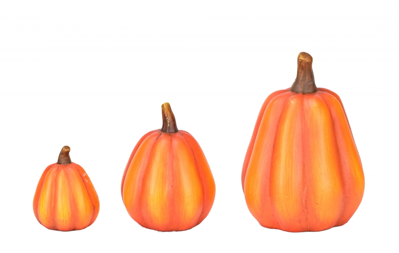 Keramická dýně oranžová 20,5x12 cm