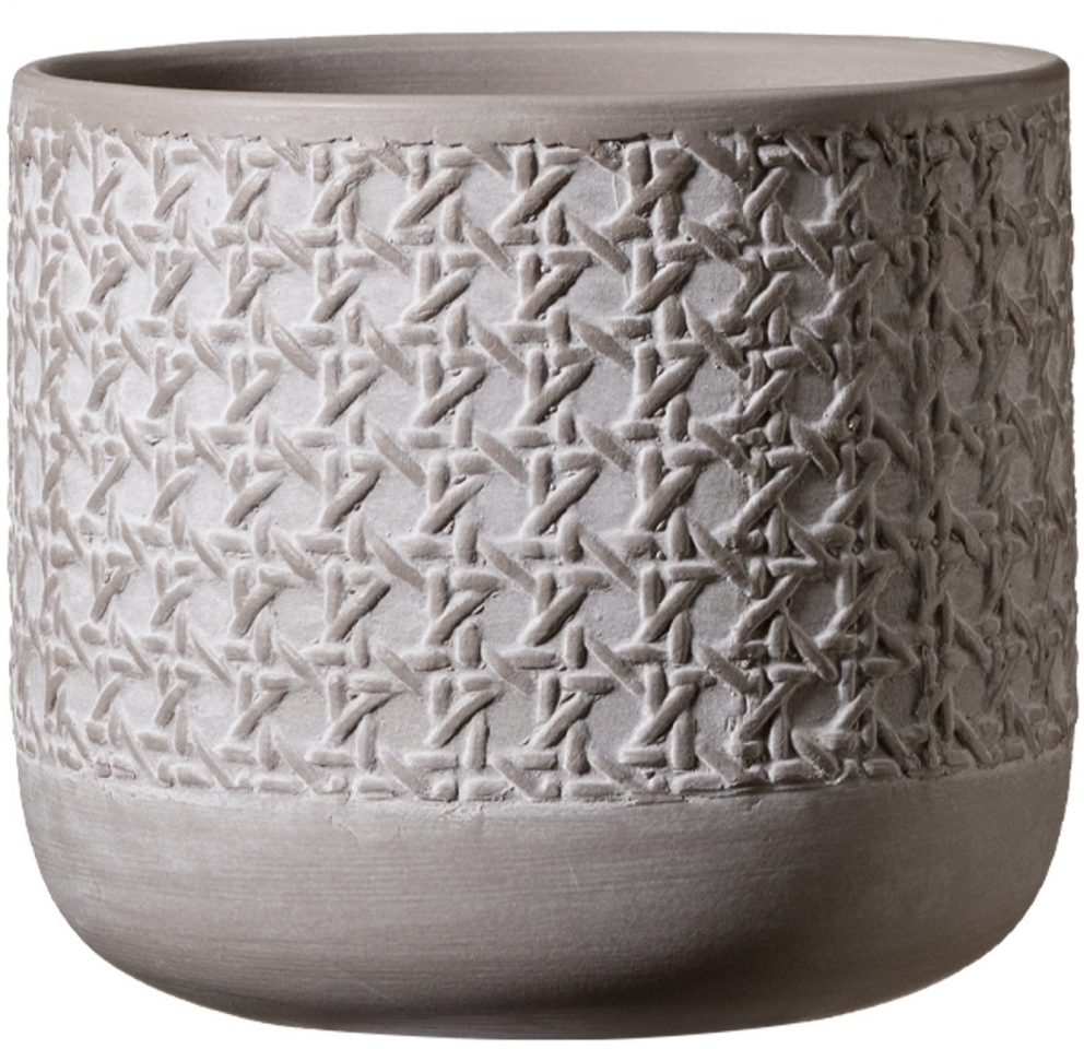 Keramický květináč Vienna 13 cm hedvábně šedý