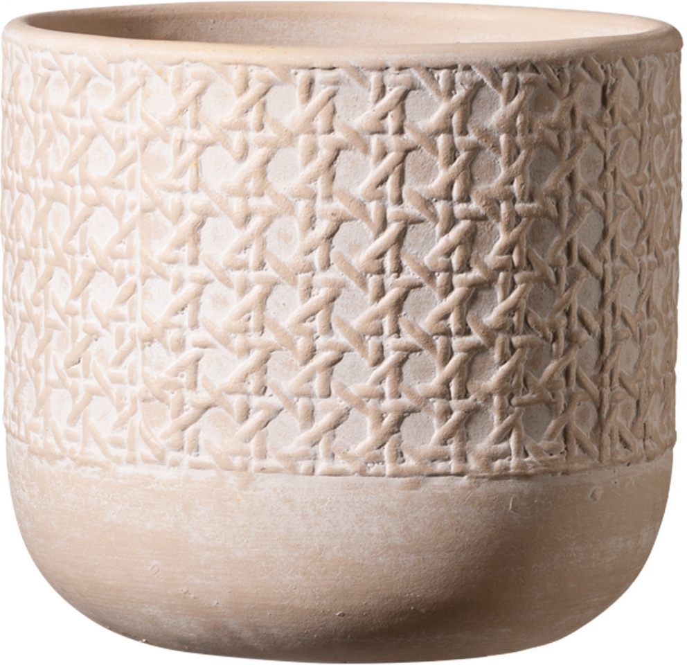 Keramický květináč Vienna 13 cm přírodní béžový